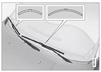 Volvo V40. Wischerblätter austauschen